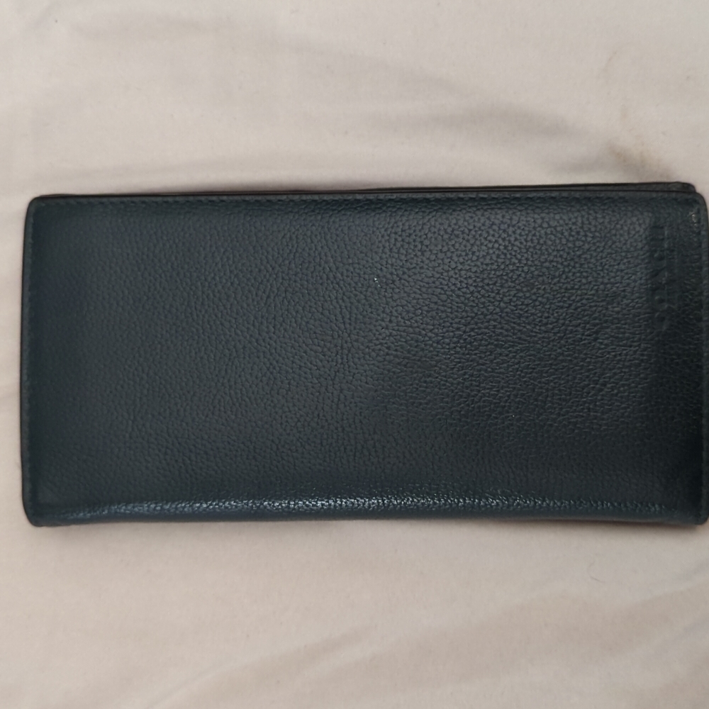 Coach Green Leather Chest pocket Wallet